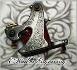 1 Tattoo Machine Frame-blued