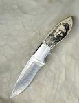 Albert custom knives,scrimshaw,bulino