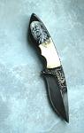 Albert custom knives,scrimshaw,bulino