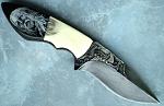 Albert custom knives,scrimshaw,bulino