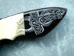 Albert custom knives,scrimshaw,bulino