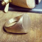 14K signet ring