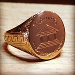 14K signet ring